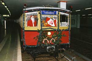 Weihnachtszug 2002 in Potsdamer Platz